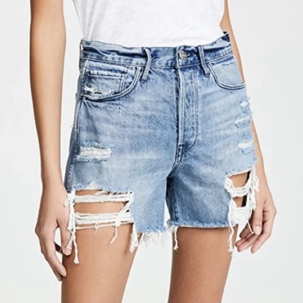 3x1 Women's Blake Short, Ringer, Blue, 25